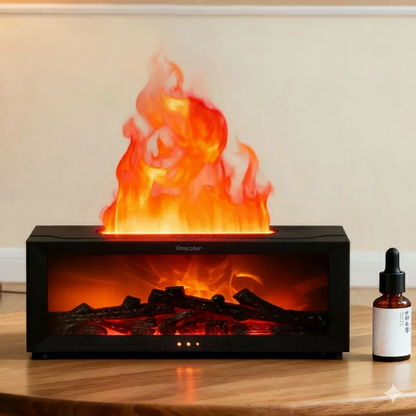 Flame Aroma Diffuser – Fireplace Style Air Humidifier