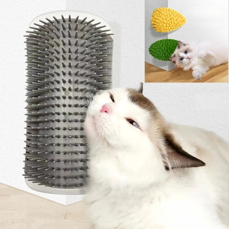 Cat Self Grooming Brush – Wall Hair Remover Massager