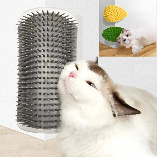 Cat Self Grooming Brush – Wall Hair Remover Massager