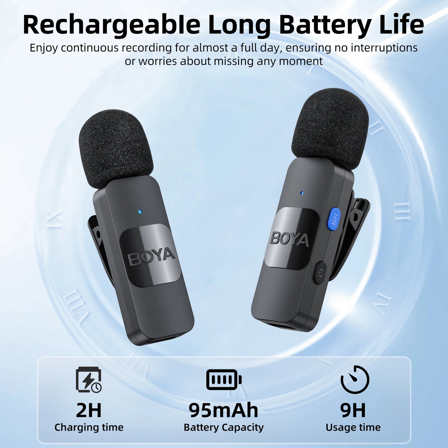 Wireless Lavalier Microphone for iPhone and Android