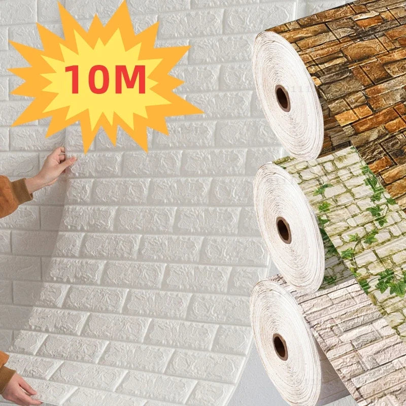 3D Brick Wallpaper Self-Adhesive Foam Wall Panel