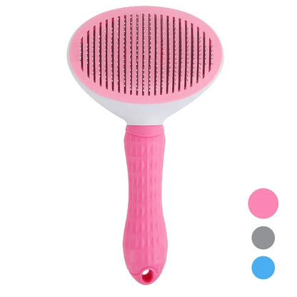Self-Cleaning Pet Brush – Hair Remover for Cats & Dogs