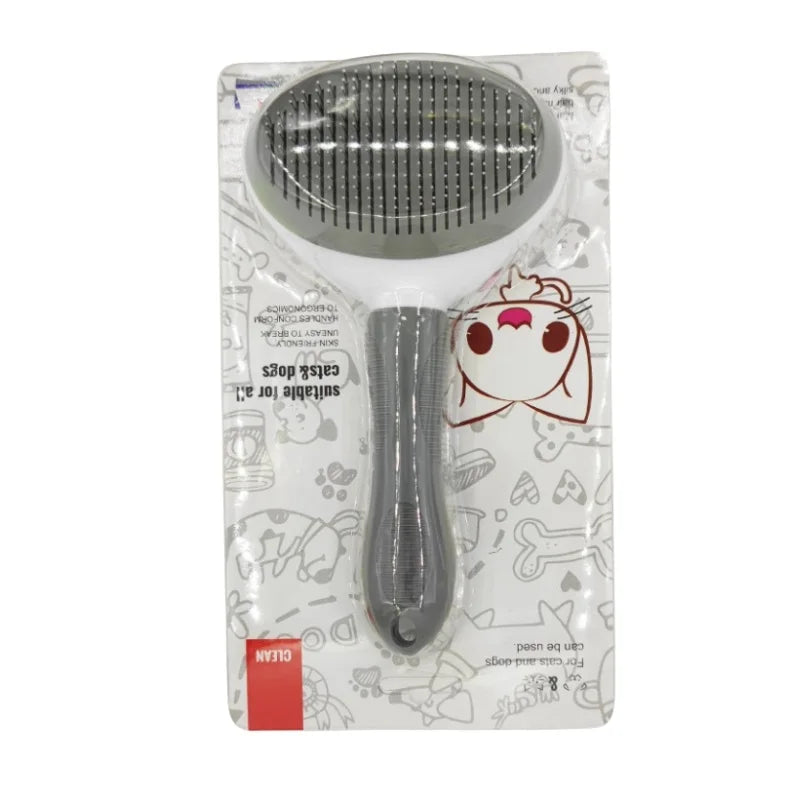 Self-Cleaning Pet Brush – Hair Remover for Cats & Dogs