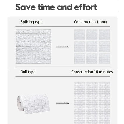 3D Brick Wallpaper Self-Adhesive Foam Wall Panel