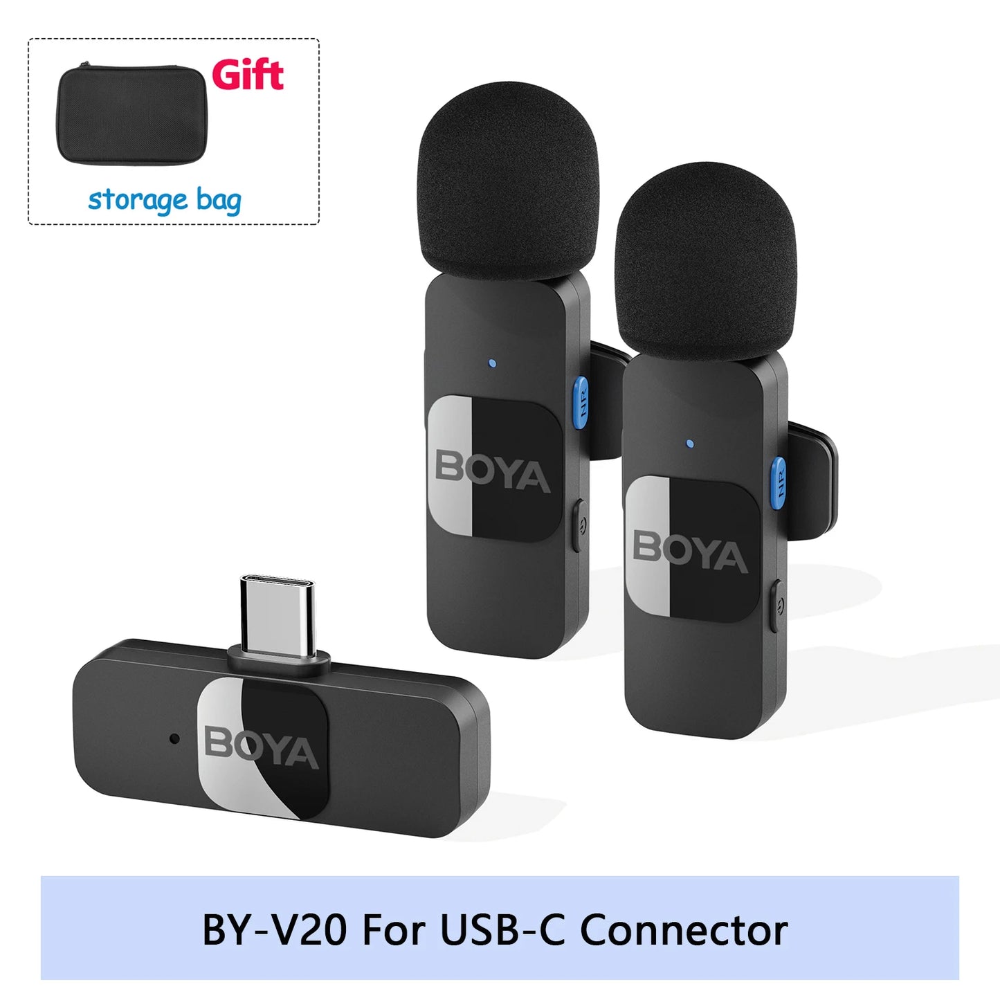 Wireless Lavalier Microphone for iPhone and Android