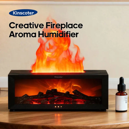 Flame Aroma Diffuser – Fireplace Style Air Humidifier