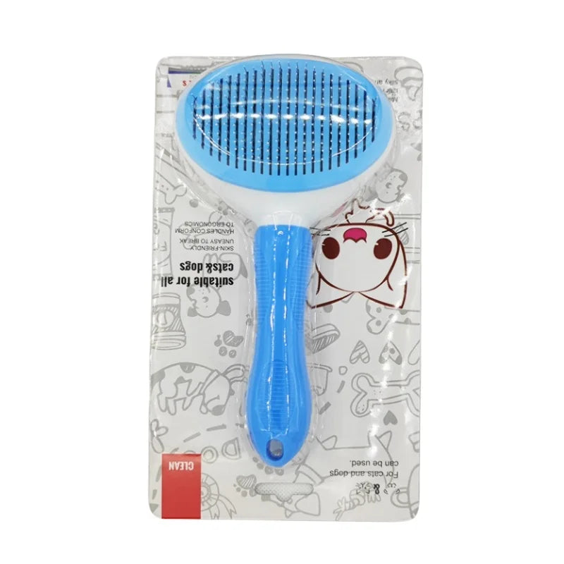 Self-Cleaning Pet Brush – Hair Remover for Cats & Dogs