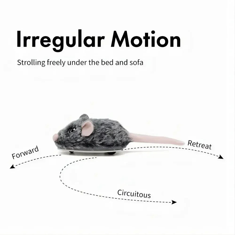 Rechargeable Moving Mouse Toy – Interactive Cat Play