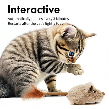 Rechargeable Moving Mouse Toy – Interactive Cat Play