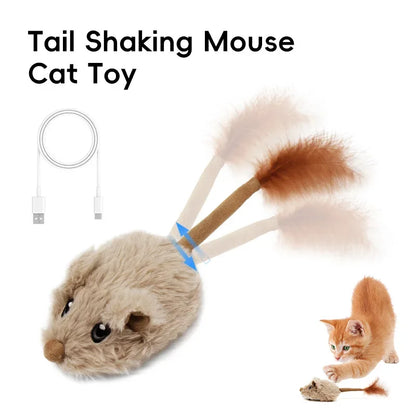Rechargeable Moving Mouse Toy – Interactive Cat Play